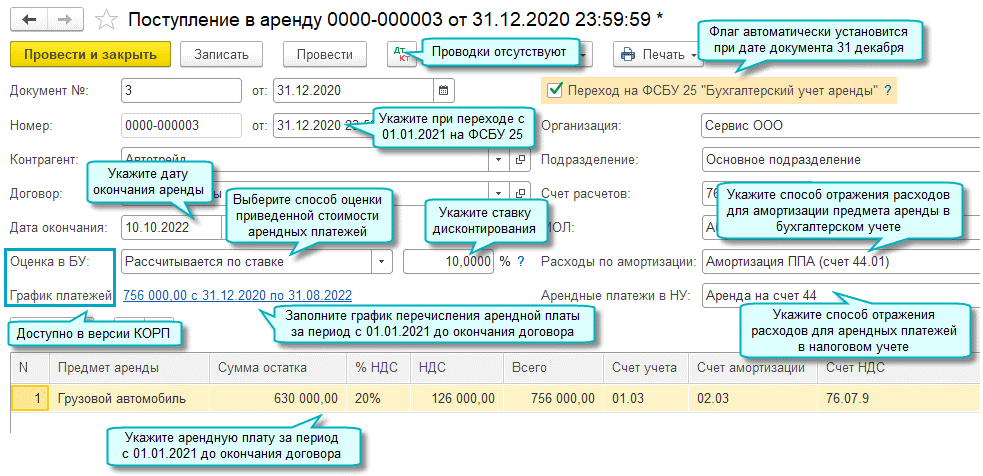 Бухучет аренда недвижимости